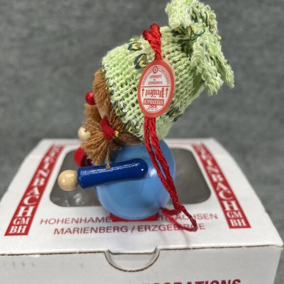 Vintage Steinbach Handcrafted Wood Ornament Girl With Heart Made in Germany - Picture 3 of 7